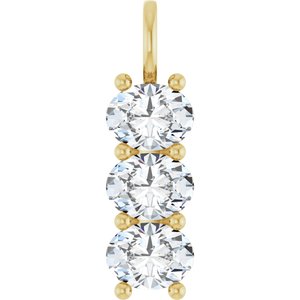 18K Yellow Gold 8.5x6.5 mm Oval Pendant Mounting
