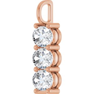 10K Rose Gold 8.5x6.5 mm Oval Pendant Mounting – image 3