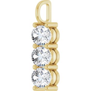 14K Yellow Gold 8.5x6.5 mm Oval Pendant Mounting – image 3