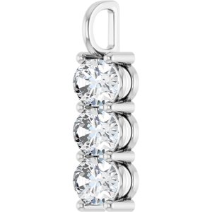 14K White Gold 8.5x6.5 mm Oval Pendant Mounting – image 3