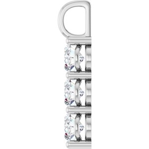 14K White Gold 8.5x6.5 mm Oval Pendant Mounting – image 5