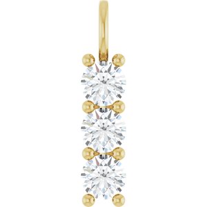 14K Yellow Gold 5.5 mm Round Pendant Mounting