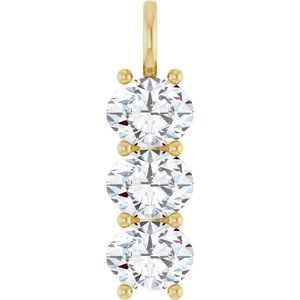 10K Yellow Gold 10x8 mm Oval Pendant Mounting