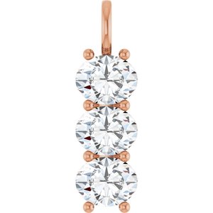 14K Rose Gold 10x8 mm Oval Pendant Mounting
