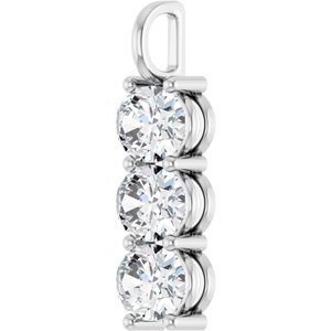 Platinum 10x8 mm Oval Pendant Mounting – image 3