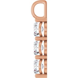 14K Rose Gold 10x8 mm Oval Pendant Mounting – image 5