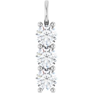 Platinum 7.4 mm Round Pendant Mounting
