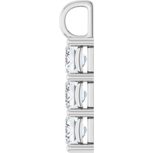 Platinum 8.5x6.5 mm Emerald Pendant Mounting – image 5