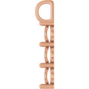 14K Rose Gold 7.4 mm Round Pendant Mounting – image 6