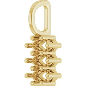 10K Yellow Gold 4.5x2.5 mm Marquise Pendant Mounting – image 4