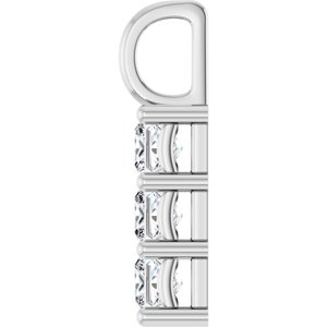 18K White Gold 3.75x3.75 mm Square Pendant Mounting – image 5