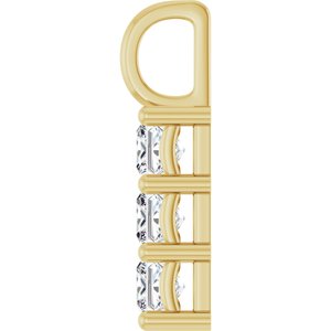 18K Yellow Gold 3.75x3.75 mm Square Pendant Mounting – image 5