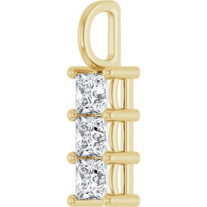 10K Yellow Gold 3.75x3.75 mm Square Pendant Mounting – image 3