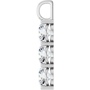 14K White Gold 9.4 mm Round Pendant Mounting – image 5