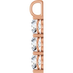 14K Rose Gold 9.4 mm Round Pendant Mounting – image 5