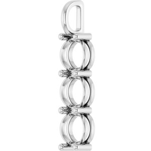 Continuum Sterling Silver 9.4 mm Round Pendant Mounting – image 4