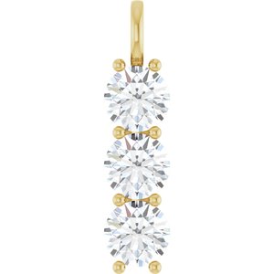 14K Yellow Gold 10 mm Round Pendant Mounting