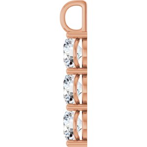 14K Rose Gold 10 mm Round Pendant Mounting – image 5