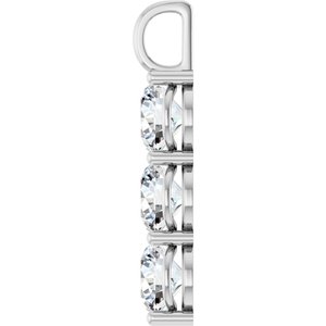 14K White Gold 10 mm Round Pendant Mounting – image 5