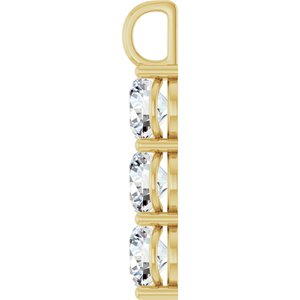 14K Yellow Gold 10 mm Round Pendant Mounting – image 5