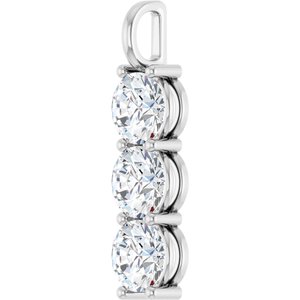 14K X1 White Gold 10 mm Round Pendant Mounting – image 3