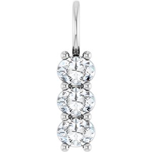 Continuum Sterling Silver 4.5x3.5 mm Oval Pendant Mounting