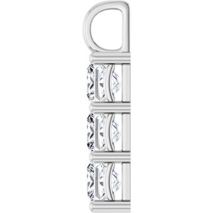 Sterling Silver 6.5x6.5 mm Square Pendant Mounting – image 5