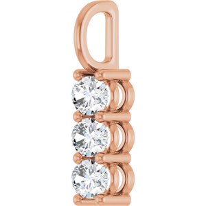 10K Rose Gold 4.5x3.5 mm Oval Pendant Mounting – image 3
