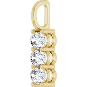 18K Yellow Gold 4.5x3.5 mm Oval Pendant Mounting – image 3