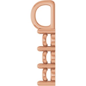 10K Rose Gold 4.5x3.5 mm Oval Pendant Mounting – image 6