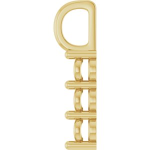 18K Yellow Gold 4.5x3.5 mm Oval Pendant Mounting – image 6