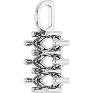 Platinum 7x3.5 mm Marquise Pendant Mounting – image 4