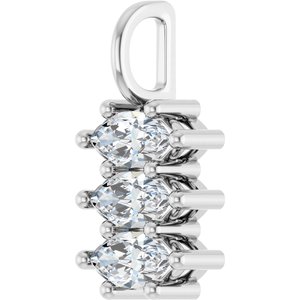 Continuum Sterling Silver 7x3.5 mm Marquise Pendant Mounting – image 3