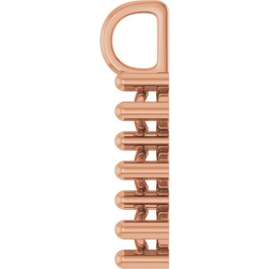 10K Rose Gold 10x5 mm Marquise Pendant Mounting – image 6