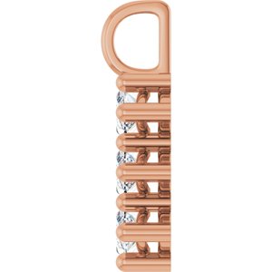 10K Rose Gold 10x5 mm Marquise Pendant Mounting – image 5
