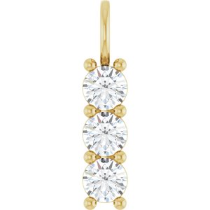 14K Yellow Gold 4.8 mm Round Pendant Mounting