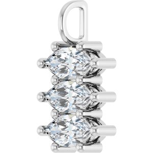 Continuum Sterling Silver 10x5 mm Marquise Pendant Mounting – image 3