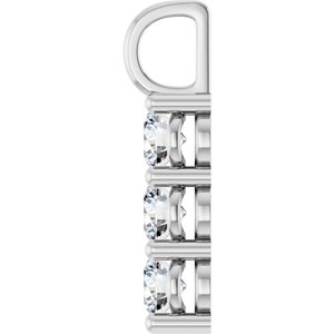 14K X1 White Gold 4.8 mm Round Pendant Mounting – image 5