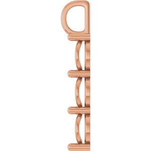 10K Rose Gold 9 mm Round Pendant Mounting – image 6