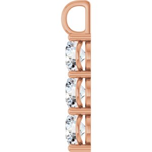14K Rose Gold 9 mm Round Pendant Mounting – image 5