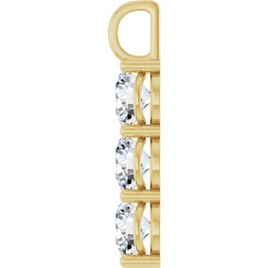 10K Yellow Gold 9 mm Round Pendant Mounting – image 5