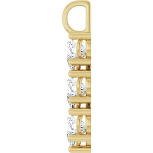 18K Yellow Gold 9x9 mm Heart Pendant Mounting – image 5