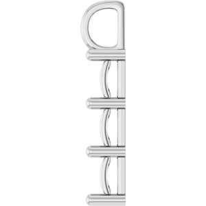 Sterling Silver 7x7 mm Square Pendant Mounting – image 6