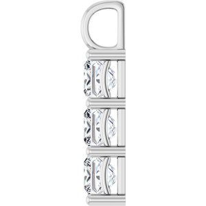 Sterling Silver 7x7 mm Square Pendant Mounting – image 5