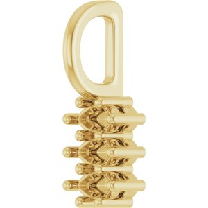 18K Yellow Gold 3.5x2 mm Marquise Pendant Mounting – image 4