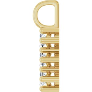 10K Yellow Gold 8x4 mm Marquise Pendant Mounting – image 5