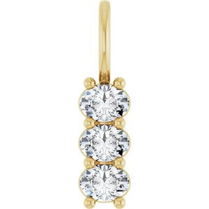 14K Yellow Gold 4x3 mm Oval Pendant Mounting