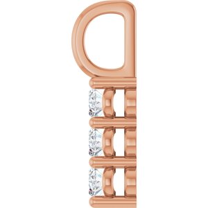 14K Rose Gold 4x3 mm Oval Pendant Mounting – image 5