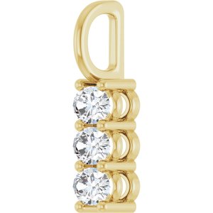 10K Yellow Gold 4x3 mm Oval Pendant Mounting – image 3