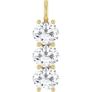 14K Yellow Gold 12x10 mm Oval Pendant Mounting